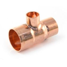 End Feed Branch and One End Reduced Tee (35mm x 22mm x 22mm)