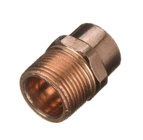 End Feed Male Iron Straight Adaptor (Copper) (22mm x 3/4 BSP)