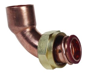 End Feed Angled Swivel/Tap Connector (15mm x 1/2 BSP)
