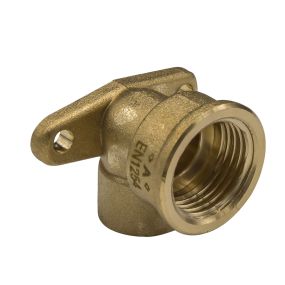 End Feed Wall Plate Elbow 90 (15mm x 1/2 BSP)