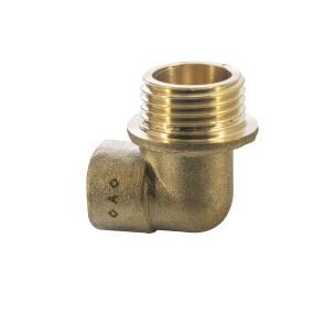End Feed Male Iron Elbow 90 Adaptor (15mm x 1/2 BSP)