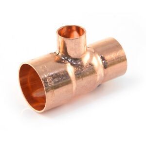 End Feed Branch and One End Reduced Tee (35mm x 22mm x 22mm)